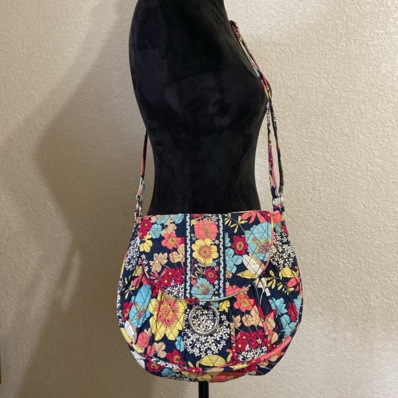 Vera Bradley Floral Patchwork Shoulder Bag - Picture 2 of 11